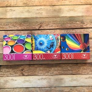 NEW 3 Puzzles Game | 300 Pieces each (900 total).